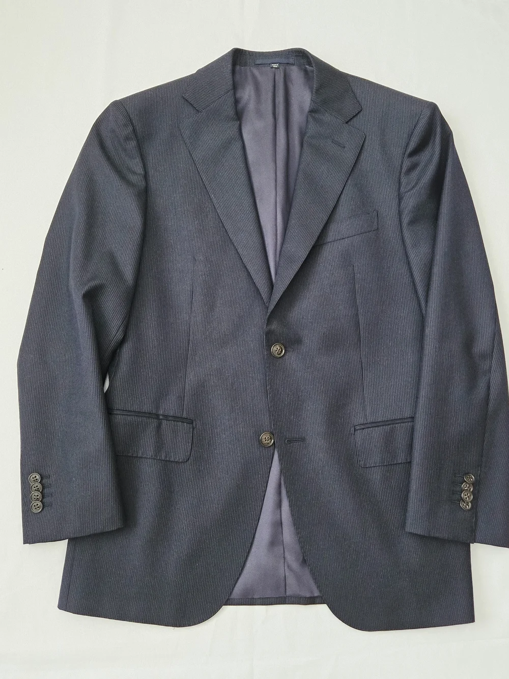 Suitsupply Vitale Barberis Canonico Wool Navy Pinstripe Blazer Jacket Mens US38R